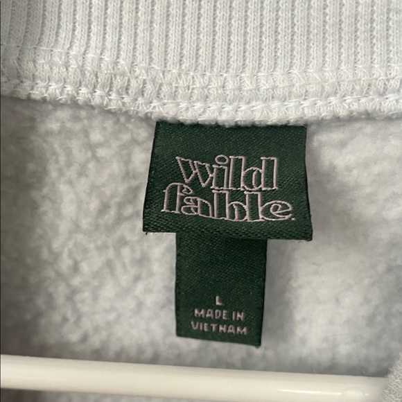 Wild Fable Light Blue Mock Neck Sweatshirt | Size L - Picture 2 of 6